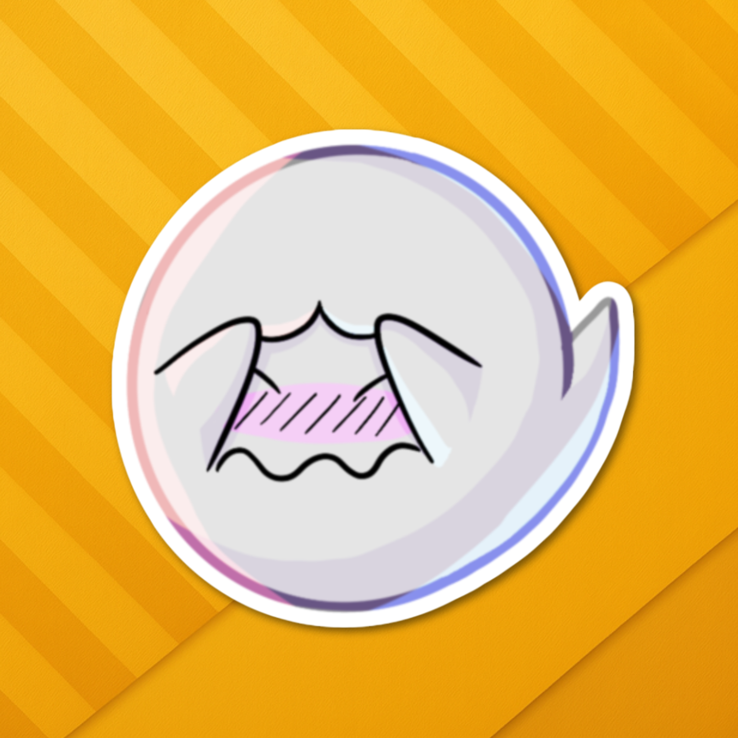 Shy Boo Sticker